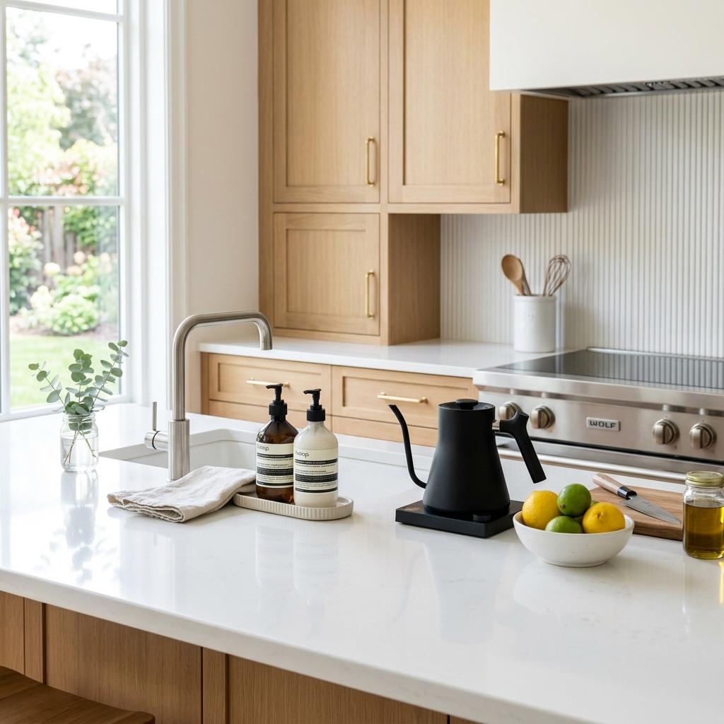 A clean, protected home kitchen free from ant infestation